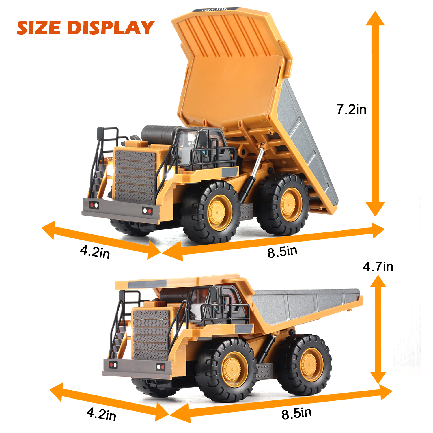 Lictin Remote Control Dump Truck With Lights photo 3