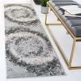 thumbnail image 2 of SAFAVIEH Retro Dzvezda Abstract Runner Rug, Grey/Ivory, 2'2" x 8', 2 of 8