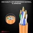 thumbnail image 2 of Cat 6 Ethernet Cable 10 Ft, 100% Pure Copper, Cat6 Cable (2 Pack) LAN Cable, Internet Cable, Patch Cable and Network Cable - UTP (Orange) 10 Feet, 2 of 7