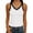 *White, variant on ClodeEU Women's V Neck Sleevelsee Tank Top ,Summer Casual Going Out Workout Basic Tops Army Green,Womens Plus S