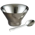 thumbnail image 1 of Elegance Stainless Steel Dessert Bowl with Spoon, 1 of 1