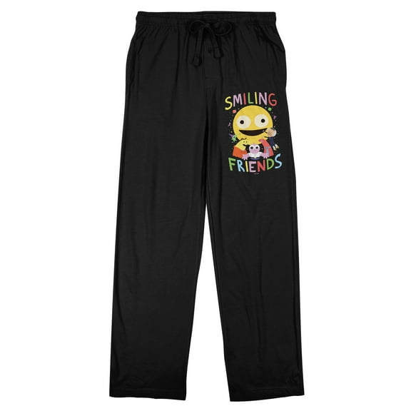 Smiling Friends Black Sleep Pajama Pants - XS
