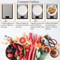 thumbnail image 3 of Kitchen Scales, Electronic Kitchen Scales 5Kg/1G Stainless Steel Touch-Sensitive Backlit Lcd Tare Function, 3 of 4