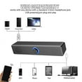 thumbnail image 4 of Bluetooth Computer Speakers with Knob Volume Control and 3.5mm Aux Input,Portable Soundbar Speaker for PC Laptop, 4 of 5