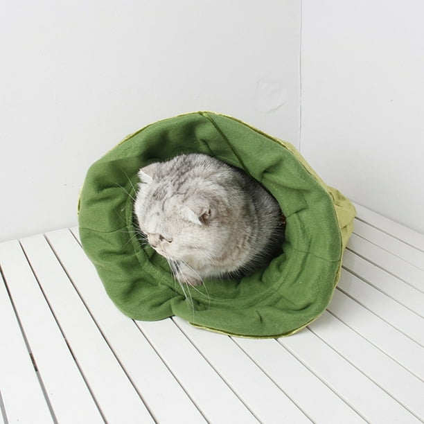 Cat Sleeping Bag Funny Covered Cat Bed Pet Nest Cat Cave Kitten Bed for Indoor