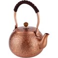 thumbnail image 1 of Tetera de cobre violeta de 1,2 l, hervidor de agua de cobre, tetera Fu, tetera para estufas eléctricas, de inducción y de gas, 1 of 7