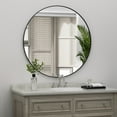 thumbnail image 7 of PAIHOME Black 18 Inch Round Bathroom Mirror, Metal Frame Circle Vanity Mirror for Bedroom, Living Room, 7 of 7