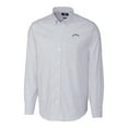 thumbnail image 2 of Men's Cutter & Buck Light Blue Los Angeles Chargers Big & Tall Stretch Oxford Stripe Tri-Blend Long Sleeve Dress Shirt, 2 of 3