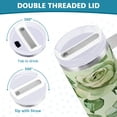 thumbnail image 5 of 40 Oz Car Handle Water Bottle Water Cup Water Bottle Water Jug Coffee Cup Travel Water Bottle Green Roses, 5 of 8