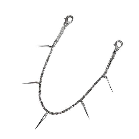 Cadena colgante para zapatos con diamantes de imitación, resistente y creativa, cadena con dije para zapatos para sandalias de fiesta Punzón