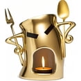 thumbnail image 1 of Yuarrent Fondue de chocolate personalizado con tenedor y 1 cuchara. Mini tazas de cerámica irrompibles, ideales para chocolate. Utensilios de cocina Amarillo 19*14*10, 1 of 6