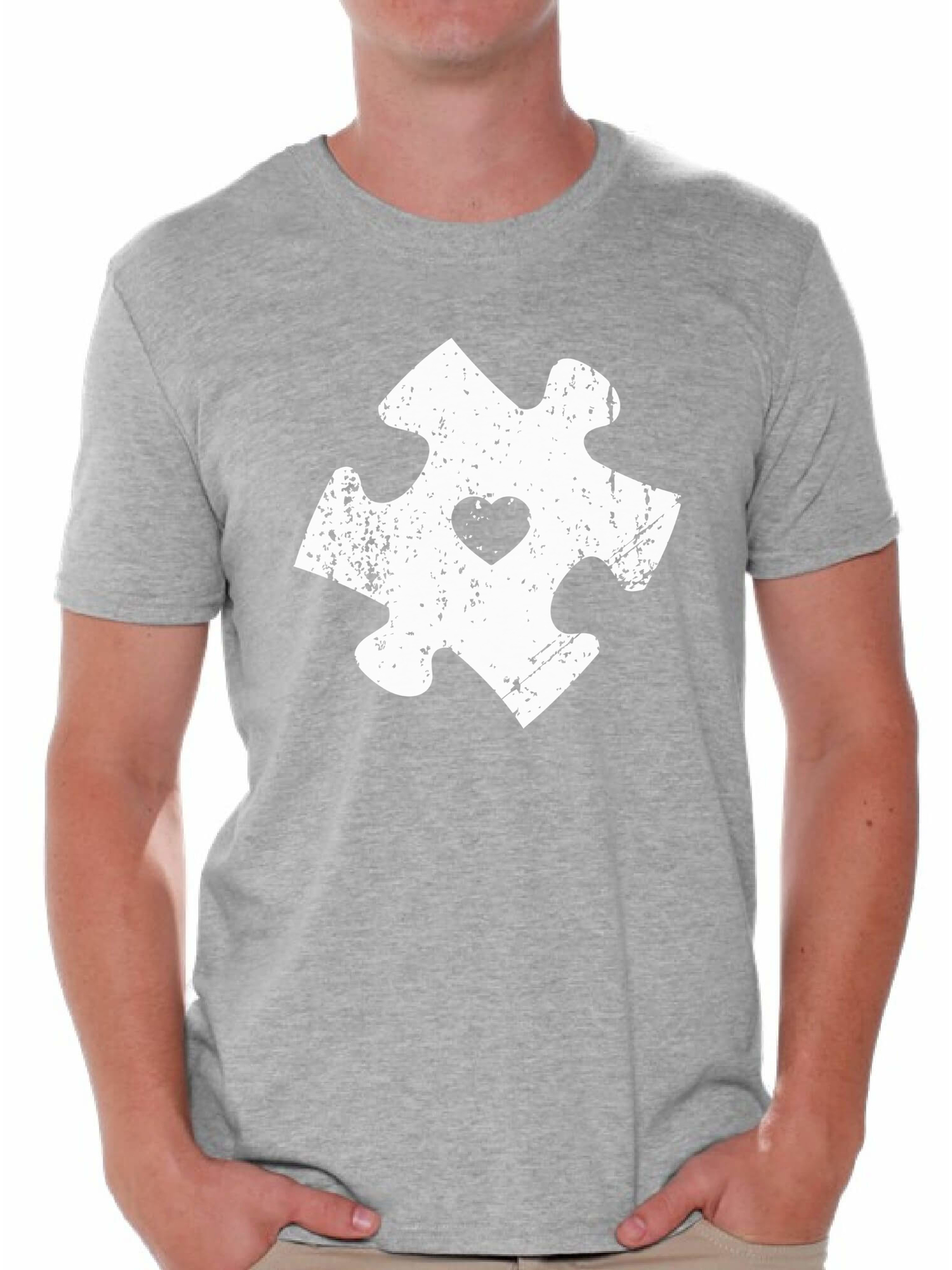 Cute Autism Mom Red Puzzle Piece Short-Sleeve Unisex T-Shirt Autism Awareness Month Tshirt Gift