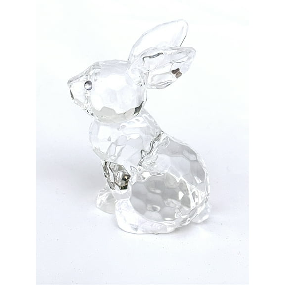 Clear Translucent Sitting Bunny Figure - By Ganz ( 1pc )