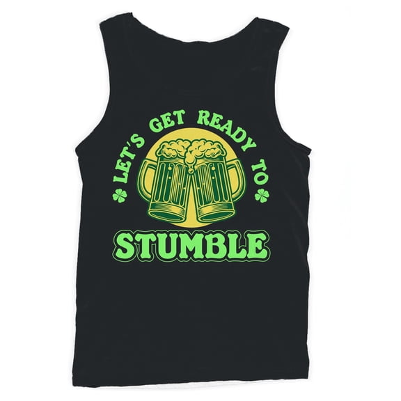 Lets Get Ready to Stumble Funny St. Patricks Day Beer Design Men's Tank Top