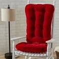 thumbnail image 2 of Greendale Home Fashions Hyatt Scarlet Jumbo 2-Piece Rocking Chair Cushion Set, 2 of 4