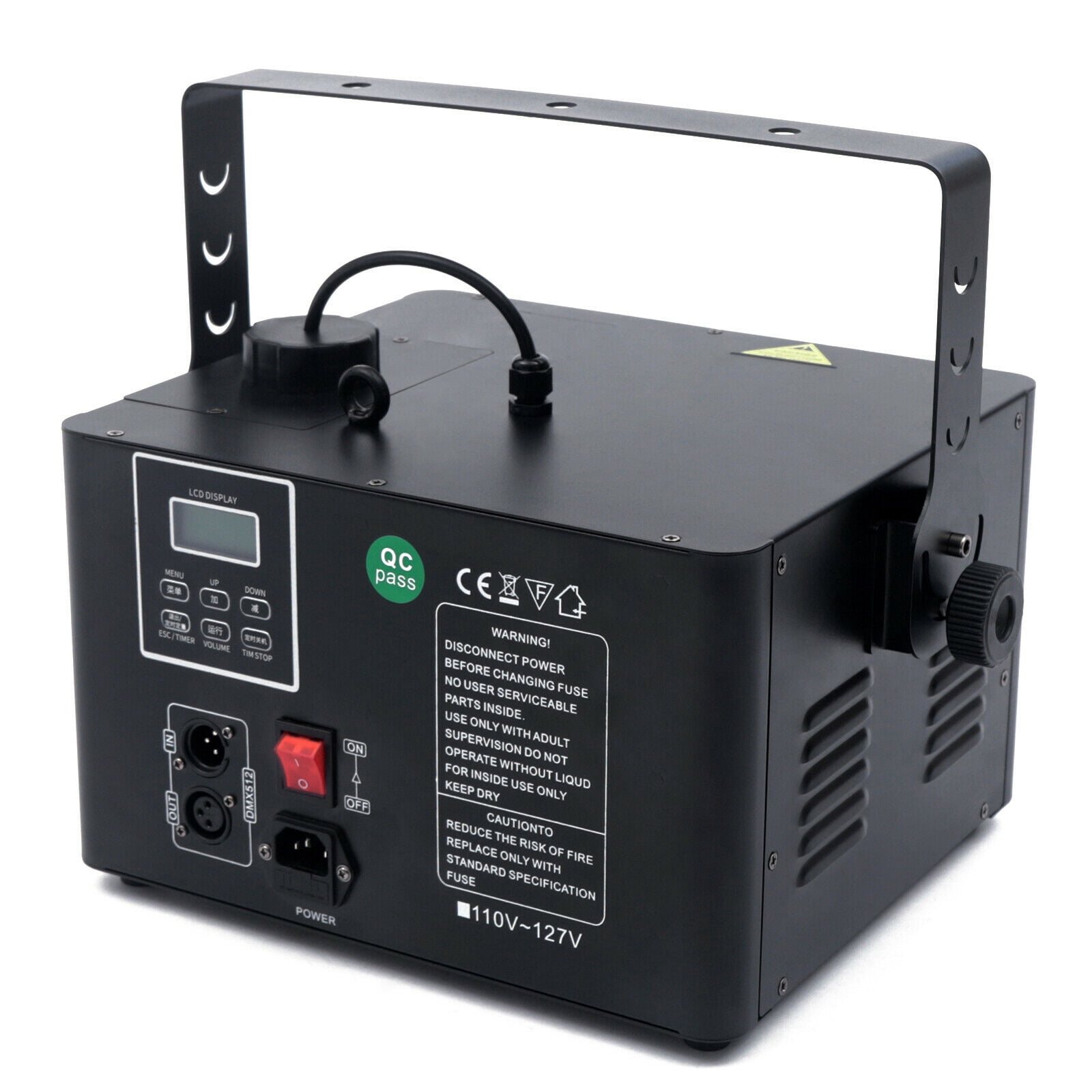 1500W DMX Low Profile Hazer Smoke Machine Party Stage Effect W/ Remote