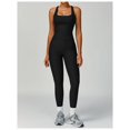 thumbnail image 3 of PISONIC Women's Yoga Outfits 2 Piece High Waisted Leggings with Sports Bra Gym Clothes Sets, 3 of 7