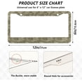 thumbnail image 3 of GZHJMY Digital Camouflage Camo Pattern License Plate Frames for Women Men 2 pcs Personalized Car License Plate Holder with Screw Caps, Round Hole Decorative, 3 of 6