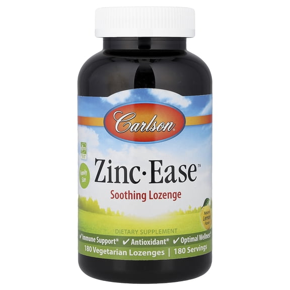 Carlson Laboratories Zinc Ease Soothing Lozenge 180 Lozenge