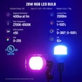 thumbnail image 2 of Kit de iluminación Softbox NEEWER RGB con control de aplicaciones, 2 LED de 26 W, 2 of 9