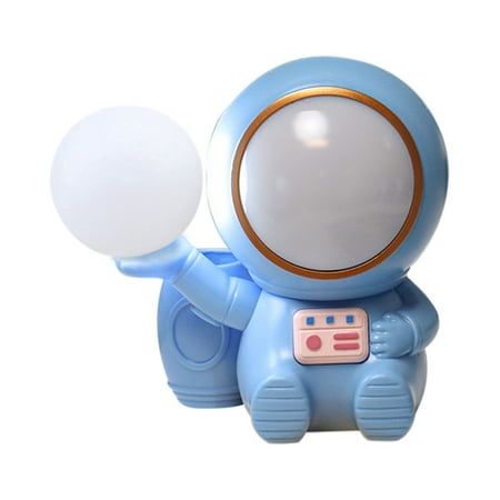 

UNLLLL Astronaut Usb Charging Storage Pen Small Desk Lamp Pencil Sharpener Colorful Gradient Night Light for Bedroom Outdoor Gift Giving