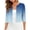 Blue, variant on Women's Cropped Shrug Cardigan | 3/4 Sleeve Open Front Round Neck Lightweight Cover Up for Summer, Casual Layer