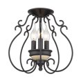 thumbnail image 3 of Golden Lighting Suzette Semi-Flush in Natural Black, 3 of 4