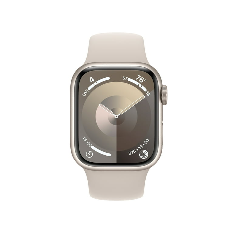 Apple Watch Series Case + Aluminum 9 with Starlight GPS Sport Band Starlight S/M 41mm Cellular 