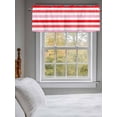 thumbnail image 3 of Valances for Windows Pink Red Gradient Striped Rod Pocket Cafe Window Treatments Valance Curtains for Kitchen Bathroom Laundry Basement Windows 56"x16", 3 of 9