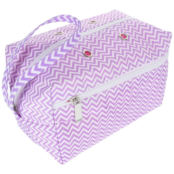 PAMINGONO Yarn Project Bag Knitting Yarn Pouch Cotton Purple 1Set Organizer