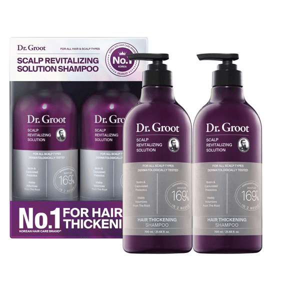 Dr. Groot Scalp Revitalizing Shampoo, 23.6 fl oz (700 mL), 2-Pack