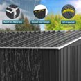 thumbnail image 5 of JAXPETY 4 x 9 Ft Outdoor Storage Shed Heavy Duty Galvanized Steel Tool House for Garden Lawn, Gray, 5 of 5