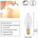 thumbnail image 4 of B15 Candle Bulb 2.5w, 10 Pack Sbc Dimmable Small Bayonet Light Bulbs Soft Warm White 2700k, 260 Lumens, 4 of 5