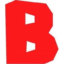 Funny Colorful Alphabetical Letter B Cartoon Character Wall Art Sticker Vinyl Decals Girls Boys Children Kids Room House Wall Decor Removable Sticker Peel and Stick (10x8 inch)