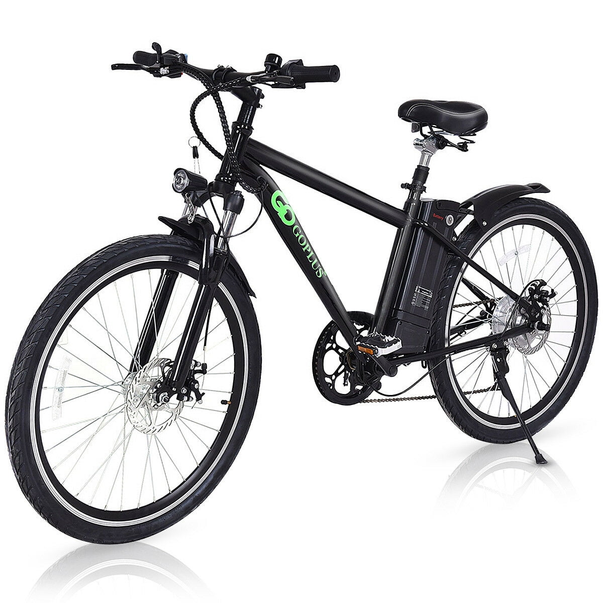 goplus 250w 36v folding electric mountain bicycle ebike speed lithium battery