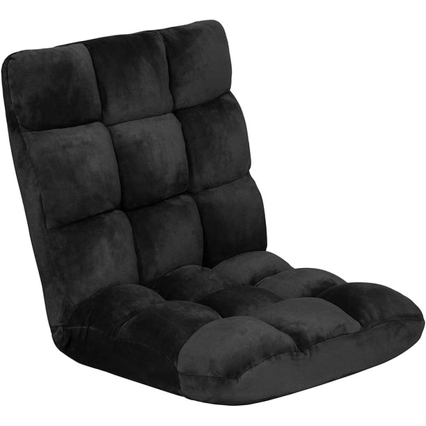 DecorX 14-Position Memory Foam Folding Adjustable Gaming Floor Sofa Chair for Living Room 
