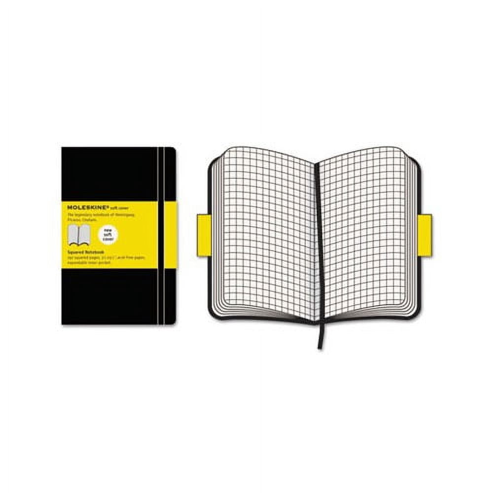 Moleskine Soft Pocket Notebook, 3.5" x 5.5", Squared