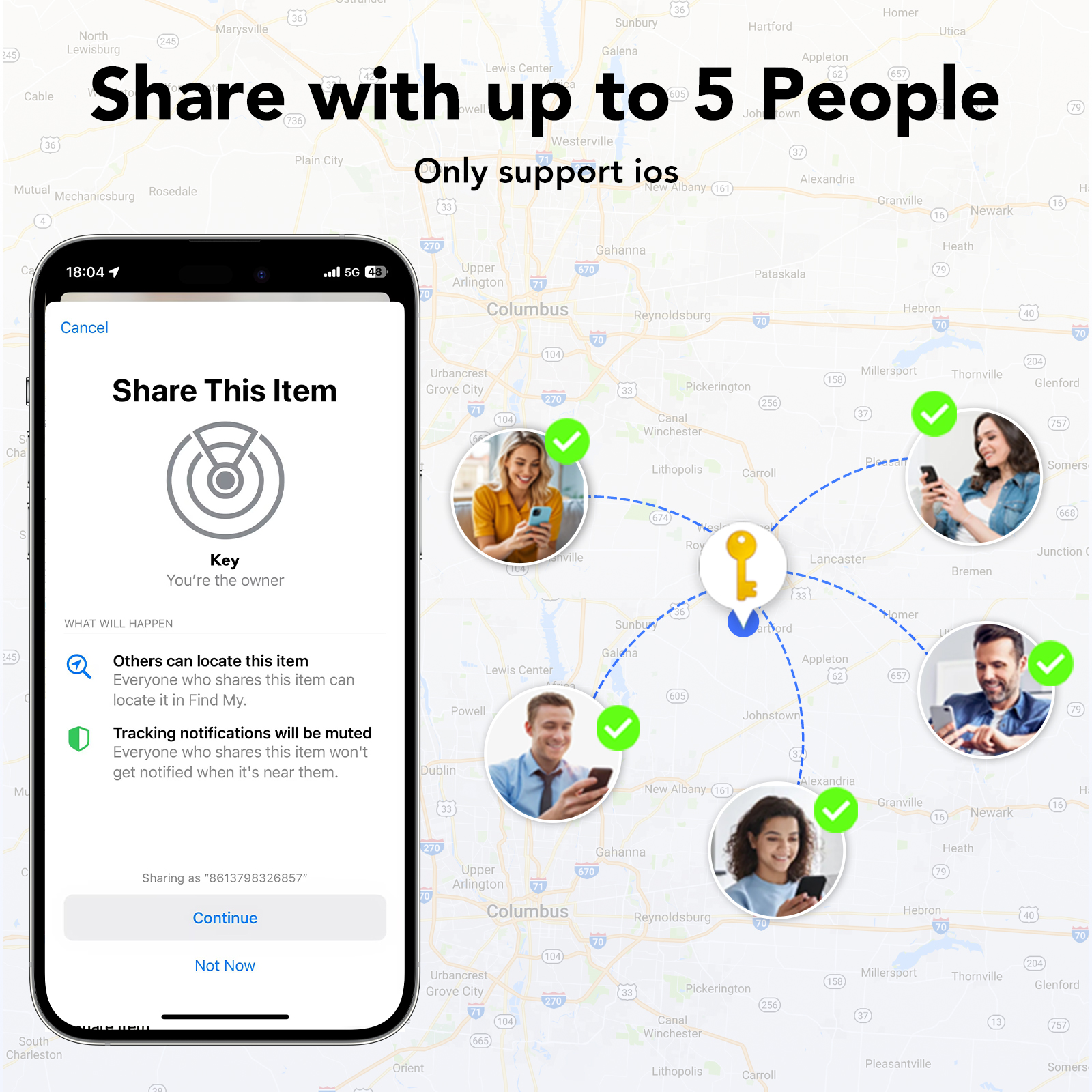 Jarbooer Wallet Tracker Card 2-Pack with Apple Find My photo 3