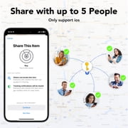 Wallet Tracker Card 2Pack, Bluetooth Tracker with Apple Find My(iOS Only), Rechargeable Thin Smart Card Wallet Finder, Item Finder for Luggage/Passport/Phone/Keys, IP68 Waterproof Black, FCC Approved