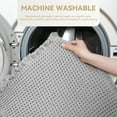 thumbnail image 3 of VUNATE Bathroom Rugs Waffle Style Bath Mats Super Absorbent Non Slip Rubber Back Bath Rug Soft Washable Boho Kitchen Laundry Floor Mats 18"x 30", Gray, 3 of 6
