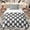 White Balck 01, variant on Erosebridal Girly Pink Bowknot Queen Comforter Set, Cute Love Heart Bedding Comforter Set for Girls, 3pcs