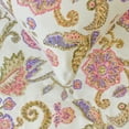 thumbnail image 2 of The HomeCentric King / Queen / Twin White & Pink Designer Queen 74"x18" Bed Runner WITHOUT Pillow Cover, Floral, Printed, Sequins, Beaded, Embroidery & Handmade Bed Scarf on Cotton fabric - Aster, 2 of 5