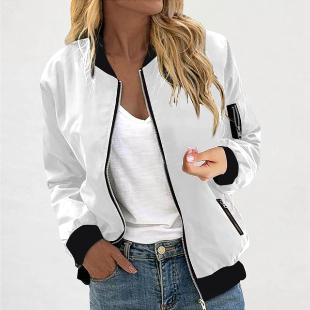Veste Décontractée Unie à Manches Longues avec Poches pour Usage Quotidien en Extérieur