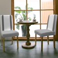 thumbnail image 3 of Dining Chair Slipcover, Farmhouse Decoration Simple Art Navy Blue Stripe White Chair Protector Stretch Parsons Chair Covers for Dining Room, Restaurant, Kitchen, Party, 6 Packs, 3 of 6