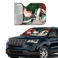 thumbnail image 4 of My Hero Academia Car Windshield Sun Shade, Front Window Sun Shades, Visor Shield Cover For Car Suv Truck, Visor Protector Blocks Uv Rays, Keep Your Vehicle Cool, Small, 51*27.5 Inch, 4 of 8