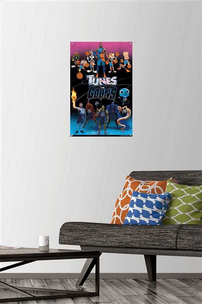 Space Jam: A New Legacy - Group Wall Poster with Pushpins, 14.725" x 22.375"