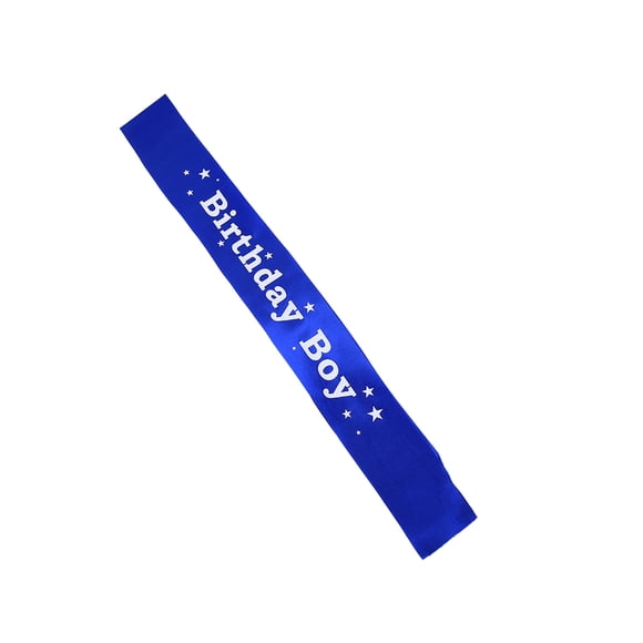 Naiovety Faja de cumpleaños, accesorios de vestir interesantes, accesorio de ropa para fiesta, correa para el hombro, fajas de disfraces para niños de Kits de decoración para fiestas Azul oscuro Naiovety HA063100-05