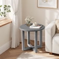 thumbnail image 3 of UBesGoo 24" Round Side Table - Rust-Resistant Metal Design for Patio/Home (Gray), 3 of 9