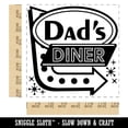 thumbnail image 2 of Dad's Retro Diner Sign with Arrow Square Rubber Stamp Stamping Scrapbooking Crafting - Medium 1.75in, 2 of 7