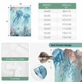 thumbnail image 6 of Coastal Jellyfish Blue Balloon Curtains for Bedroom/Front Door/Bathroom, Summer Beach Nautical Coral Starfish Tie Up Curtains 63 Inch Length Kitchen Curtains Shades for Windows 46"x63", 6 of 8